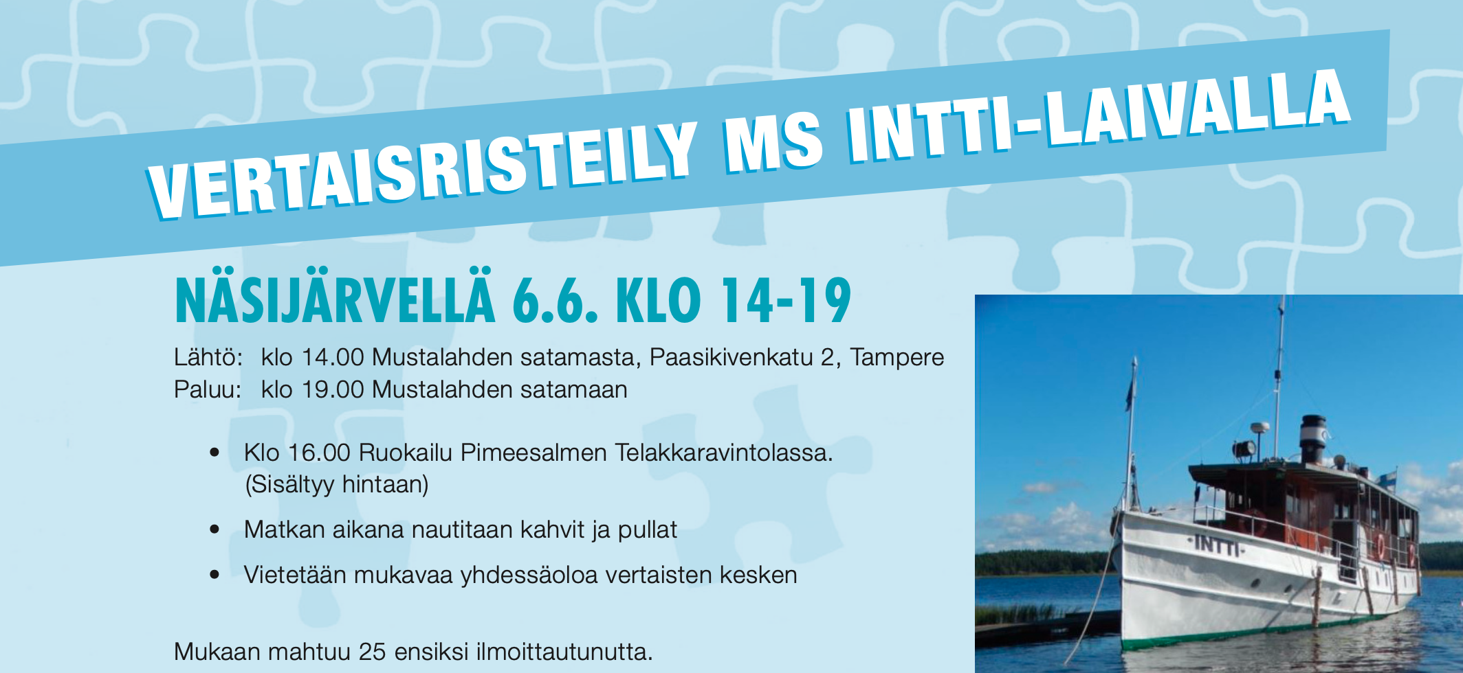 Vertaisristeily Näsijärvellä
